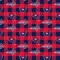 Sykel Enterprises NHL Team Fleece Blanket Fabric-Washington Capitals Buffalo Plaid Fleece Fabric